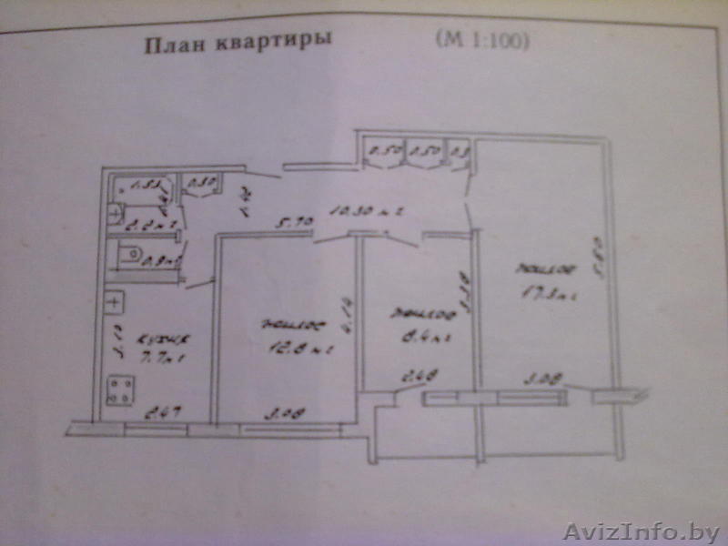 продам 3комнатную квартиру новополоцк - Изображение #1, Объявление #642927
