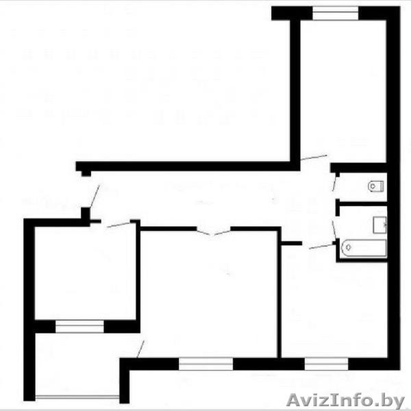 3-х комнатная квартира кирпичный дом - Изображение #1, Объявление #683642