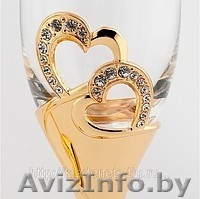 Свадебные Бокалы в Новополоцке..Бокал под Шампанское со стразами Swarovski - Изображение #4, Объявление #891429