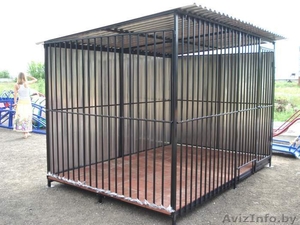 Вольеры для животных с прутьями или из сетки с бесплатной доставкой по всей терр